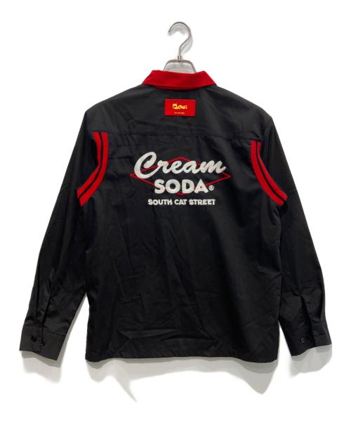CREAM SODA（クリームソーダ）CREAM SODA (クリームソーダ) ボーリングシャツ ブラック サイズ:Mの古着・服飾アイテム