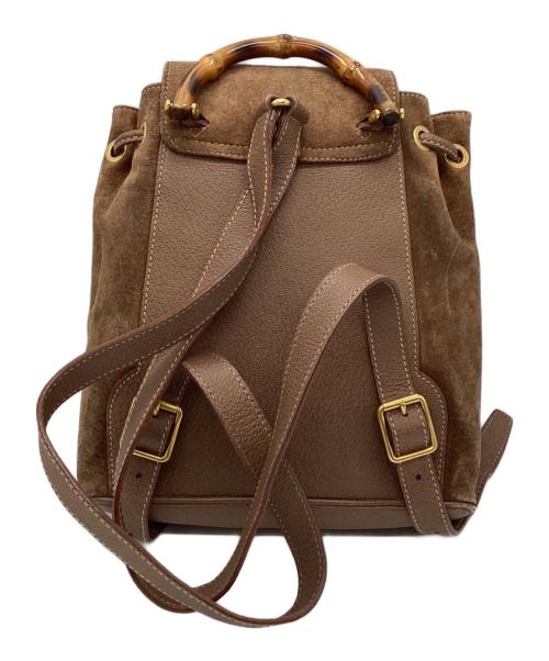 GUCCI（グッチ）GUCCI (グッチ) バンブーリュック ブラウンの古着・服飾アイテム