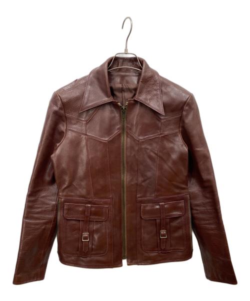 JELADO（ジェラード）JELADO (ジェラード) Smoke/バッファローレザージャケット バーガンディー サイズ:38の古着・服飾アイテム