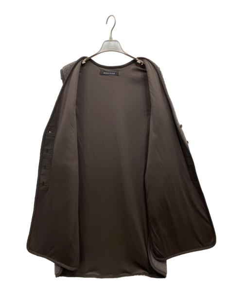 mizuiro-ind（ミズイロインド）mizuiro-ind (ミズイロインド) ボアロングベスト チャコールグレー サイズ:FREEの古着・服飾アイテム