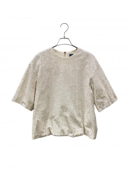 DRAWER（ドゥロワー）DRAWER (ドゥロワー) スクエアパターン セットアップ アイボリー サイズ:36の古着・服飾アイテム