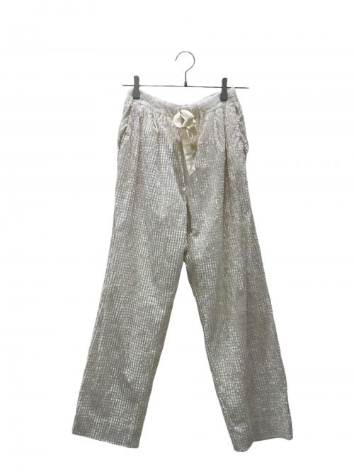 DRAWER（ドゥロワー）DRAWER (ドゥロワー) スクエアパターン セットアップ アイボリー サイズ:36の古着・服飾アイテム