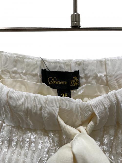 DRAWER（ドゥロワー）DRAWER (ドゥロワー) スクエアパターン セットアップ アイボリー サイズ:36の古着・服飾アイテム