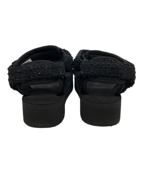 DRAWER（ドゥロワー）DRAWER (ドゥロワー) suicoke (スイコック) 別注ツイードサンダル ブラック サイズ:22cmの古着・服飾アイテム