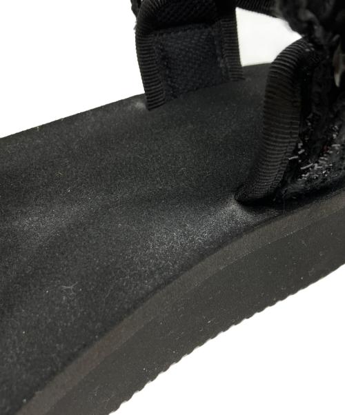 DRAWER（ドゥロワー）DRAWER (ドゥロワー) suicoke (スイコック) 別注ツイードサンダル ブラック サイズ:22cmの古着・服飾アイテム