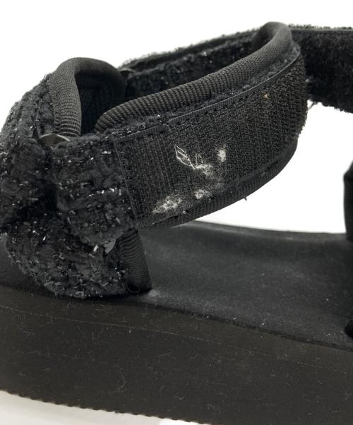 DRAWER（ドゥロワー）DRAWER (ドゥロワー) suicoke (スイコック) 別注ツイードサンダル ブラック サイズ:22cmの古着・服飾アイテム
