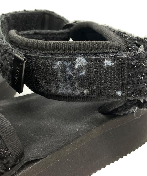 DRAWER（ドゥロワー）DRAWER (ドゥロワー) suicoke (スイコック) 別注ツイードサンダル ブラック サイズ:22cmの古着・服飾アイテム