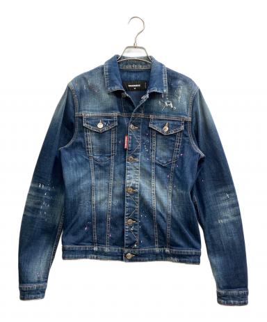 ディースクエアード クラッシュ リペア ウォッシュ加工 デニム ベスト 46 中古・古着通販】DSQUARED2 (ディースクエアード) ウォッシュド