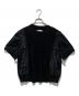 sacai（サカイ）の古着「Nylon Twill Cotton Jersey T-Shirt」｜ブラック