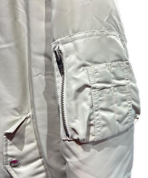 CELINE（セリーヌ）CELINE (セリーヌ) ルーズ ボンバージャケット / ナイロンツイル ライトグレー サイズ:48の古着・服飾アイテム