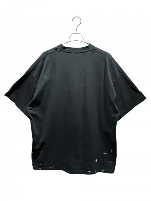 BALENCIAGA（バレンシアガ）BALENCIAGA (バレンシアガ) METAL LOGO CRASHED SS TEE/694576 TMV88 ブラック サイズ:3の古着・服飾アイテム
