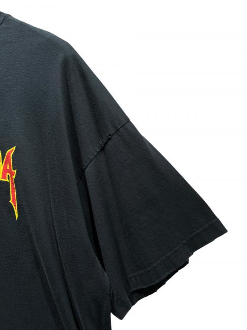 BALENCIAGA（バレンシアガ）BALENCIAGA (バレンシアガ) METAL LOGO CRASHED SS TEE/694576 TMV88 ブラック サイズ:3の古着・服飾アイテム