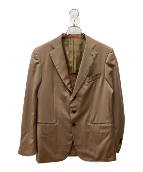 ISAIA（イザイア）ISAIA (イザイア) テーラードジャケット ブラウン サイズ:48の古着・服飾アイテム