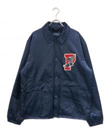 POLO RALPH LAUREN（ポロ・ラルフローレン）の古着「P-WING サテンコーチジャケット」｜ネイビー