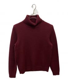 Zanone（ザノーネ）の古着「タートルネックニット」｜バーガンディー