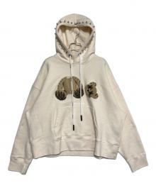 Palm Angels（パーム エンジェルス）の古着「PUNK BEAR EMBROIDERY HOODIE」｜ベージュ