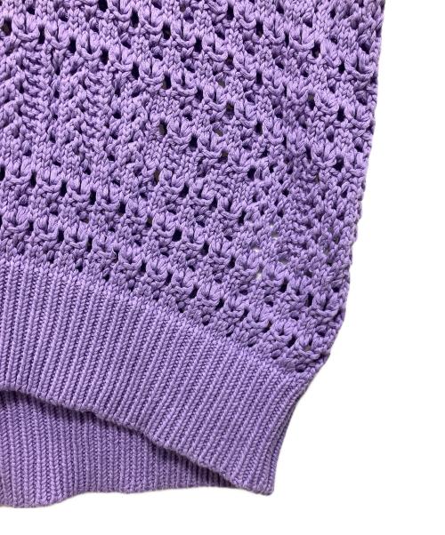 TAAKK（ターク）TAAKK (ターク) HAND KNIT VES パープル サイズ:3の古着・服飾アイテム