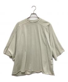 entire studios（エンタイアスタジオ）の古着「カットオフオーバーサイズTシャツ」｜グリーン