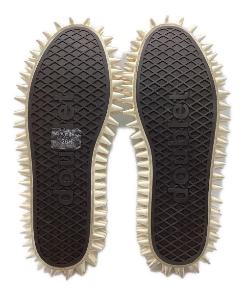 doublet（ダブレット）doublet (ダブレット) SPIKY CANVAS SNEAKER アイボリー サイズ:26Hの古着・服飾アイテム