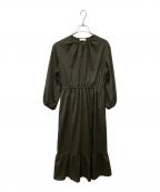 BALLSEYボールジィ）の古着「ミニドットプリント ティアードワンピース」｜ブラック