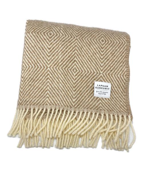 LAPUAN KANKURIT（ラプアンカンクリ）LAPUAN KANKURIT (ラプアンカンクリ) UNI pocket shawl ベージュの古着・服飾アイテム