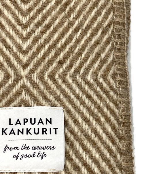 LAPUAN KANKURIT（ラプアンカンクリ）LAPUAN KANKURIT (ラプアンカンクリ) UNI pocket shawl ベージュの古着・服飾アイテム
