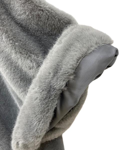 CADUNE（カデュネ）CADUNE (カデュネ) エコファーコート グレー サイズ:38の古着・服飾アイテム