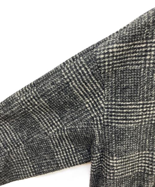 Spick and Span（スピック＆スパン）Spick and Span (スピック＆スパン) Wスライバーチェックハーフコート グレー サイズ:38の古着・服飾アイテム