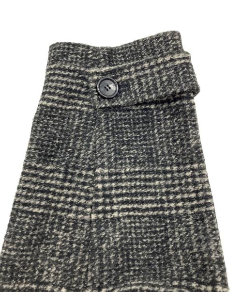 Spick and Span（スピック＆スパン）Spick and Span (スピック＆スパン) Wスライバーチェックハーフコート グレー サイズ:38の古着・服飾アイテム
