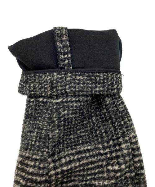 Spick and Span（スピック＆スパン）Spick and Span (スピック＆スパン) Wスライバーチェックハーフコート グレー サイズ:38の古着・服飾アイテム
