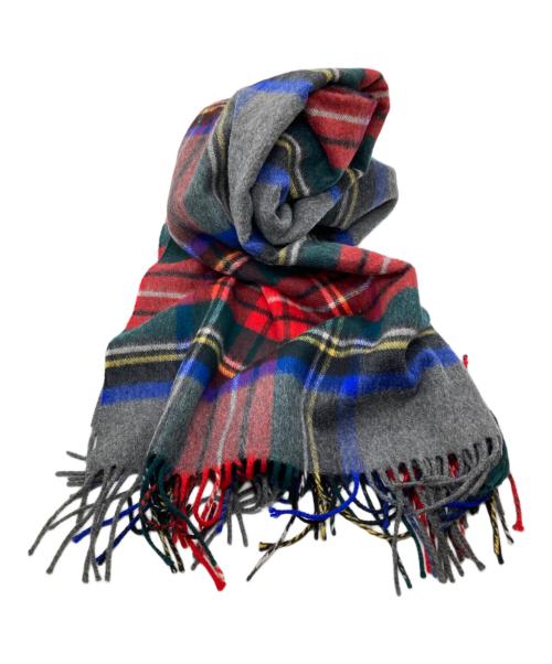 JOHNSTONS OF ELGIN（ジョンストンズオブエルガン）JOHNSTONS OF ELGIN (ジョンストンズオブエルガン) 大判カシミヤストール グレーの古着・服飾アイテム