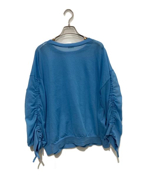 DRESSLAVE（ドレスレイブ）DRESSLAVE (ドレスレイブ) ALLONGEシアーニット ブルー サイズ:38の古着・服飾アイテム