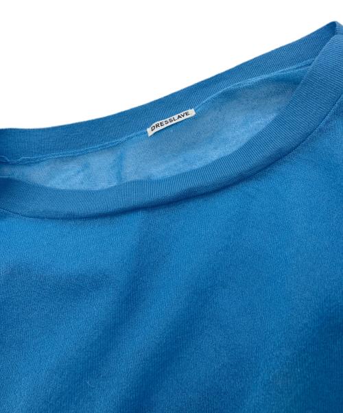 DRESSLAVE（ドレスレイブ）DRESSLAVE (ドレスレイブ) ALLONGEシアーニット ブルー サイズ:38の古着・服飾アイテム