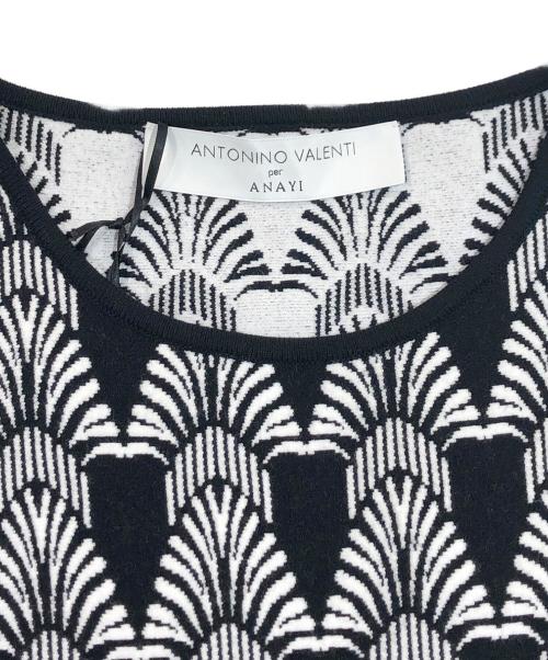 ANTONINO VALENTI per ANAYI（アントニーノ ヴァレンティ アナイ）ANTONINO VALENTI per ANAYI (アントニーノ ヴァレンティ アナイ) ノースリーブニットワンピース ブラック サイズ:SIZE 38の古着・服飾アイテム