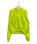 OFFWHITEオフホワイト）の古着「Caravaggio Arrow Over Hoodie」｜イエロー