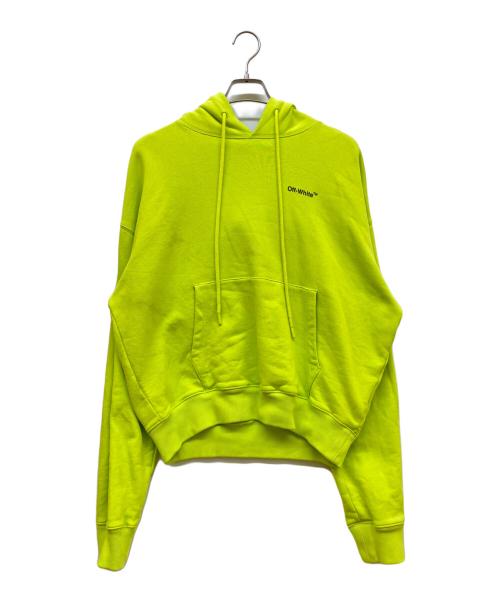 OFFWHITE（オフホワイト）OFFWHITE (オフホワイト) Caravaggio Arrow Over Hoodie イエロー サイズ:Mの古着・服飾アイテム