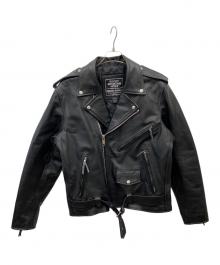 ROCKY MOUNTAIN HIDES（ロッキーマウンテン）の古着「レザーライダースジャケット」｜ブラック