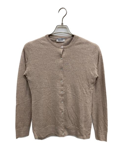 JOHN SMEDLEY（ジョンスメドレー）JOHN SMEDLEY (ジョンスメドレー) アンサンブルカーディガン ベージュ サイズ:Lの古着・服飾アイテム