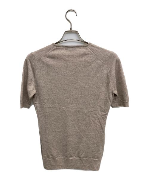 JOHN SMEDLEY（ジョンスメドレー）JOHN SMEDLEY (ジョンスメドレー) アンサンブルカーディガン ベージュ サイズ:Lの古着・服飾アイテム