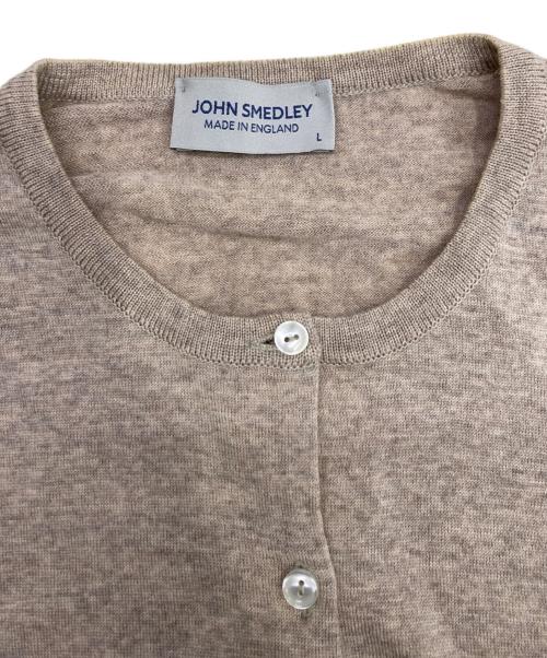 JOHN SMEDLEY（ジョンスメドレー）JOHN SMEDLEY (ジョンスメドレー) アンサンブルカーディガン ベージュ サイズ:Lの古着・服飾アイテム