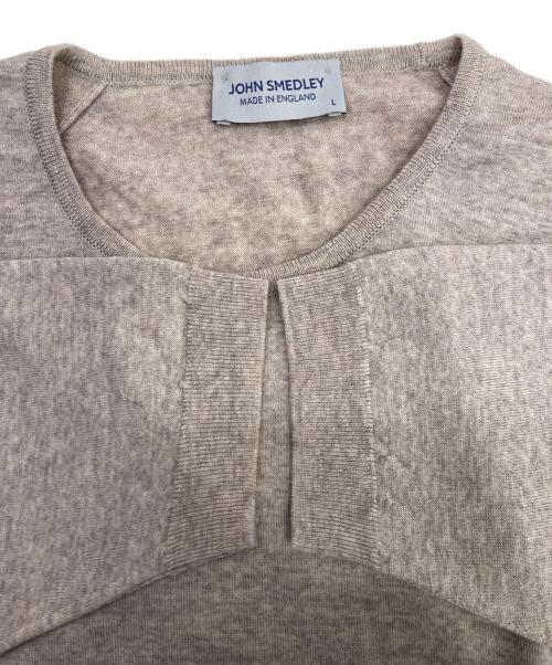 JOHN SMEDLEY（ジョンスメドレー）JOHN SMEDLEY (ジョンスメドレー) アンサンブルカーディガン ベージュ サイズ:Lの古着・服飾アイテム