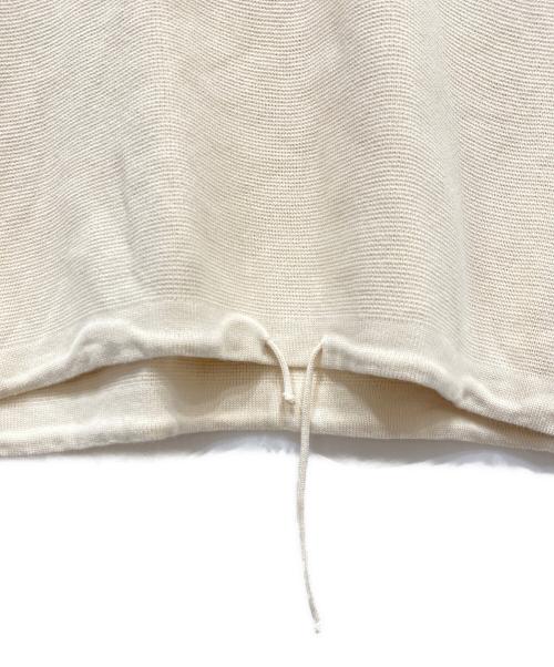 SOLAMONAT（ソラモナ）SOLAMONAT (ソラモナ) ウエハースニットドローコードプルオーバー ベージュ サイズ:FREEの古着・服飾アイテム