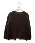 kagure (カグレ) ペルークルーネックカーディガン ダークブラウン サイズ:FREE：7000円