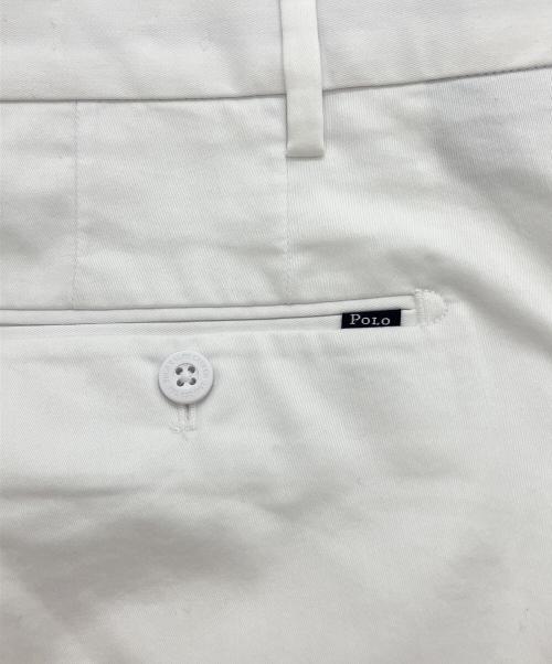 POLO RALPH LAUREN（ポロ・ラルフローレン）POLO RALPH LAUREN (ポロ・ラルフローレン) 9インチ テーラード フィット パフォーマンス ショートパンツ ホワイト サイズ:W36の古着・服飾アイテム
