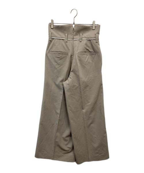 AULA AILA（アウラアイラ）AULA AILA (アウラアイラ) チェーンサスペンダーハイウエストパンツ グレー サイズ:1の古着・服飾アイテム