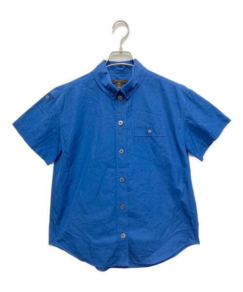 LOUIS VUITTON（ルイ ヴィトン）LOUIS VUITTON (ルイ ヴィトン) ロールアップ半袖シャツ ブルー サイズ:36の古着・服飾アイテム