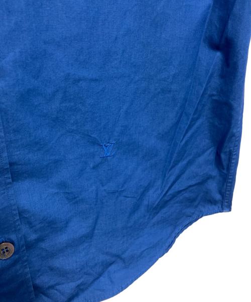 LOUIS VUITTON（ルイ ヴィトン）LOUIS VUITTON (ルイ ヴィトン) ロールアップ半袖シャツ ブルー サイズ:36の古着・服飾アイテム
