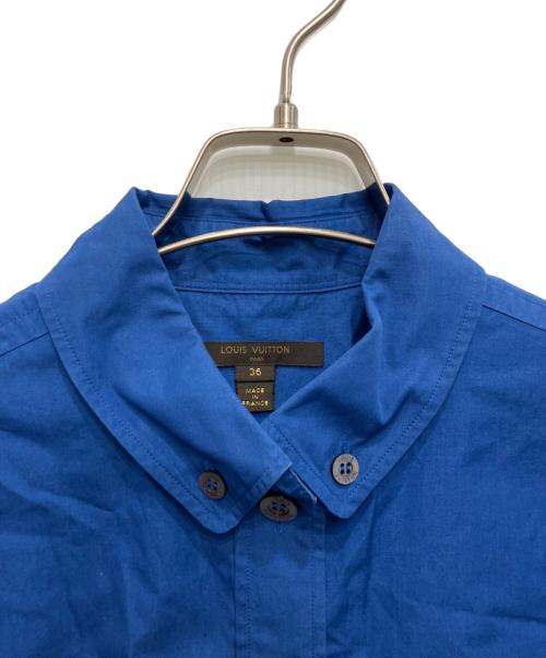 LOUIS VUITTON（ルイ ヴィトン）LOUIS VUITTON (ルイ ヴィトン) ロールアップ半袖シャツ ブルー サイズ:36の古着・服飾アイテム