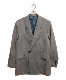 PAUL SMITH（ポールスミス）の古着「マイクロチェック セミダブル1B ジャケット」｜ブルー