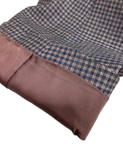 PAUL SMITH（ポールスミス）PAUL SMITH (ポールスミス) マイクロチェック セミダブル1B ジャケット ブルー サイズ:Lの古着・服飾アイテム